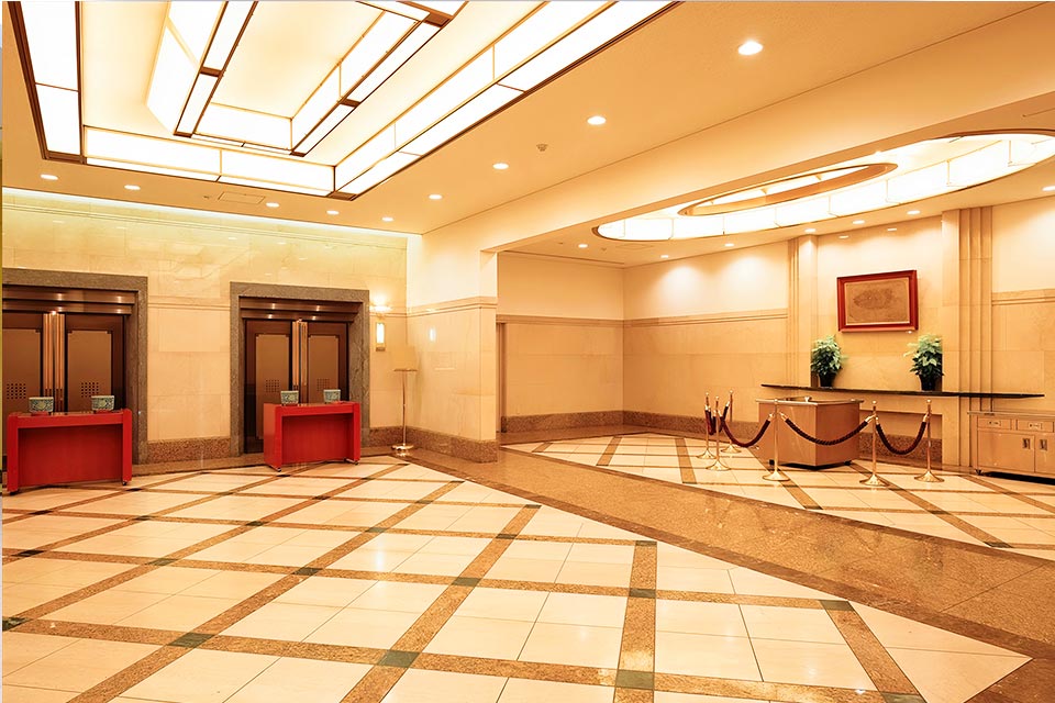 桐ヶ谷斎場の火葬棟ロビー